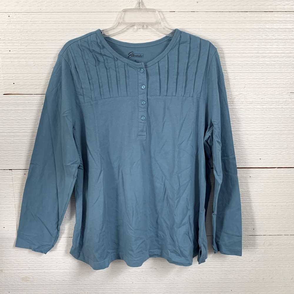 Woman’s Casual Top by Easy Essentials.  New.  Size XL.  Color - Blue.
